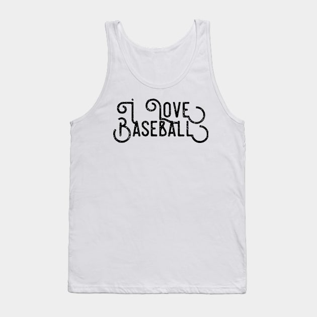 I Love Baseball Tank Top by YogaSale